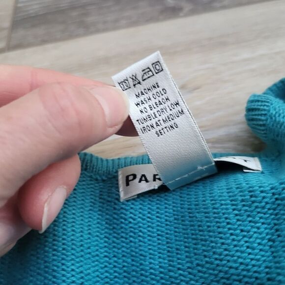 Parkhurst zip up Cardigan teal - Picture 4 of 10